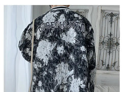 Threebooy Salt Style Fried Street Jacket Men Trendy Tie-dye Baseball Uniform Loose Jacket