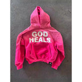 Threebooy American Retro Y2k Autumn and Winter Oversized Hoodie Long Sleeve Lettered Hooded Sweatshirt Sweatshirts Loose and Casual Gothic