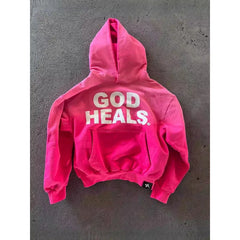 Threebooy American Retro Y2k Autumn and Winter Oversized Hoodie Long Sleeve Lettered Hooded Sweatshirt Sweatshirts Loose and Casual Gothic