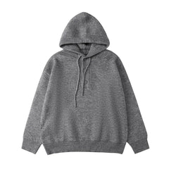 American Hip Hop High Street Men and Women Trendy Personalized Hooded Knitted Sweater Couple Loose Retro Harajuku Casual Top y2k