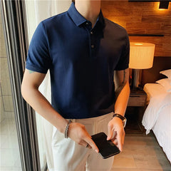 Threebooy Brand clothing Men's high quality cotton short sleeve POLO shirts/Male slim fit Fashion leisure loose POLO shirts S-3XL