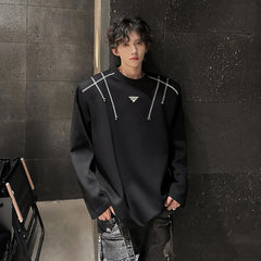 Threebooy High Quality Luxury Men's Knitted Pullover Autumn Winter O-Neck Striped Wool Sweater Casual Fashion Versatile Knitwear