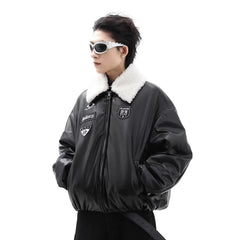 Threebooy 90s Streetwear New Winter Cotton Coat Cotton Jacket Thickened Warm Bread Jacket Sports Leisure Jacket
