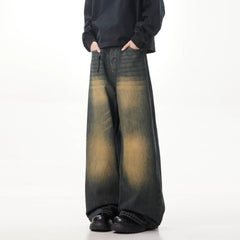 Threebooy Big boy Jeans for Men Streetwear Baggy Jeans Washed Denim Leisure Simple Dime Pants straight Women Jeans Mujer Hot traf jean