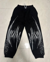 Threebooy Y2K Breathedivinity Skull Cargo Pants Men Women Gothic Casual Sports Joggers New Hip Hop Street Fashion Couple Street Trousers