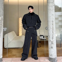 Threebooy Men's Noir Elite Denim 2-Piece Set