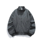 Threebooy Spring Windbreaker Lightweight Full Zip Mens Jackets Casual Outdoor Stand collar Overcoats Hiking Fishing Lightweight Coats
