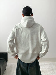 Threebooy New Hooded Fashion Sweatshirt Men Casual Loose Comfortable 100% Cotton Pullover Harajuku Streetwear Male Sweatshirt