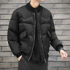 Threebooy Thick Trend Men's Coats Winter Warm Luxury Designer High Quality Male Quilted Padded Jackets Cold Harajuku New In Joker Y2k