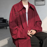 Threebooy Spring New Simple Solid Color Design and Temperament Men's Shirt Fashionable Casual Shirt