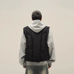 Threebooy American style street niche high-end vest men's autumn and winter new European and American jacket top