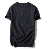Threebooy Harajuku Solid Plus Size Tops Men's Summer New Short Sleeve V Neck Simplicity Vintage T Shirts Casual Fashion Women Clothing