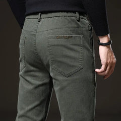 Threebooy Summer New Thin Breathable Versatile Casual Pants Men's Solid Button Zipper Pockets Patchwork Fashion Korean Straight Trousers