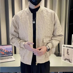 Threebooy Men's Jackets Zip V High Quality New In Joker Vintage Male Coats Cheap Sale Harajuku Y2k Deals Korean Reviews Many Aesthetic