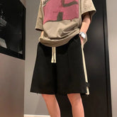 Threebooy Men's Summer New Style Student Loose Zippered Trousers Versatile Straight Sports Casual Pants