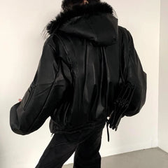 Threebooy Men's Cotton Coat Hoodie Design Thick Autumn Winter Darkwear Long Sleeve With Hat Male Tops Streetwear