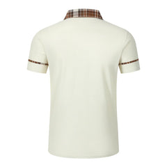 Threebooy Summer New Men’s Polo Shirts Casual Slim Fit Turn-down Collar Short Sleeve Tee Breathable Lightweight Men Tops
