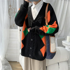 Threebooy Male Clothes New in Sweaters Knitwear Luxury Clothing Cardigan Men Printed Sweater Men's Winter Sweater Sweatshirt