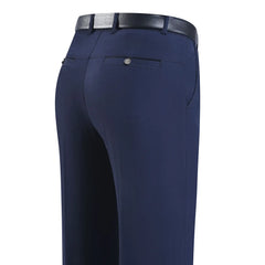 Threebooy Men's Clothing New Loose Solid Color Office Business Casual Formal Man Spring Summer Thin Pockets Comfortable Zipper Pants