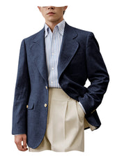 Threebooy Men Premium Linen Fabric Suit Jacket Breathable Slim Fit Formal Office Daily Travel Streetwear Blazer Casual Coat