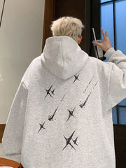 Threebooy White Solid Oversize Male Hoodie Luxury Sweat Shirt Clothing Deals Streetwear Korean Style Pastel Color Men's Hooded Sweatshirt