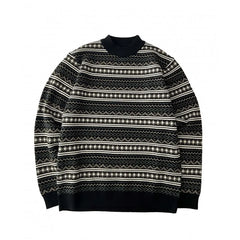 Threebooy Winter Sweaters Men Slim Fit Warm Fashion Retro Knitted Pullovers Men Korean Casual Long Sleeved Sweaters Mens Jumper Clothes