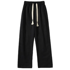 Threebooy Spring Autumn Y2K Korean Style Vintage Harajuku Trousers Men All Match Loose Casual Wide Leg Workwear Pants Vintage Male Clothes