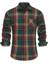 Threebooy Autumn and Spring New Fashion Trend American Vintage Long Sleeve Plaid Shirt Men's Loose Sports Comfortable High Quality Shirt