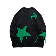 Threebooy Men's Winter Sweater Knitwear Pullover Knit Harajuku Printed Sweaters Male Clothes Luxury Clothing Korean Popular Clothes New