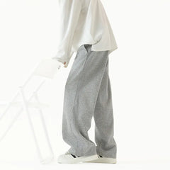 Threebooy Grey Sports Pants Men Fashionable Black Casual Pants Men Streetwear Hip-hop Loose Wide Leg Pants Mens Joggers Sweatpants