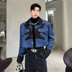 Threebooy Men's Prestige Cropped Denim Jacket