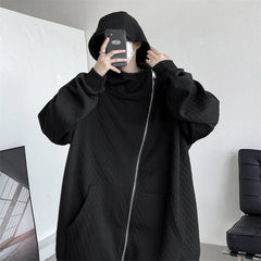 Threebooy Oversize Sweatshirts Man Original Brands Hoodie Embossing Sweatshirts for Men Zip Up Hoodies Men's Spring Clothes Clothing