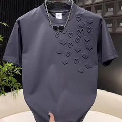 Threebooy Men's Trend Casual Short Sleeve Loose Pullovers Top Summer Simplicity All-match Fashion T Shirts Harajuku Korean Men Clothing