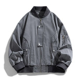 Threebooy High Quality Spring American Style Trend Denim Jackets Men 100%Cotton Male Bomber Jacket Fashion Loose Zippers Outwear Coat Man