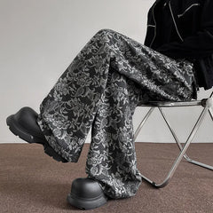 Threebooy Spring NEW men pants Pattern Baggy Casual Sweatpants Hip Hop gothic men women wide leg trousers streetwear Fashion trend