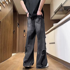 Threebooy Clothing Length Regular Vintage Baggy Pants Mens Fashion Jeans Autumn Wear Casual Style Daily Wear Non Stretch