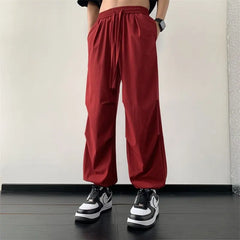 Threebooy Men Harem Pants Harem Pants Men Solid Elastic Waist Streetwear Joggers Loose Ankle Sport slacks Length Pockets Trousers bloomers