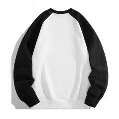 Threebooy Spring Autumn Men's Sweatshirts Fashion Patchwork Long Sleeve O-Neck Loose Streetwear Pullovers Casual Hoodies Sweatshirt Men