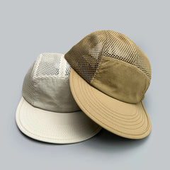 Threebooy Korean Quick Drying Solid Baseball Hats Casual New Unisex Sunshade Mesh Breathable ins Versatile Short Eave Fashion Peaked Caps