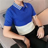 Threebooy Brand Clothing Men Summer Leisure Short Sleeve Polo Shirts/Male Slim Fit Match Colors Knitting Polo Shirts Plus Size S-3XL