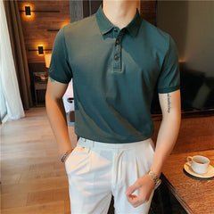 Threebooy Brand clothing Men's high quality cotton short sleeve POLO shirts/Male slim fit Fashion leisure loose POLO shirts S-3XL
