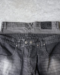 Threebooy New Retro Baggy Jeans Women Hip Hop Goth Tie Dye Ripped Denim Jeans Men Y2k Streetwear Harajuku Straight High Waisted Pants