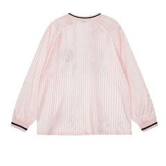 Threebooy Vintage Jersey T-Shirt Men Y2K Graphic Letter Print Sport Breathable Tshirt Streetwear Harajuku Hip Hop Casual V-Neck Top Male