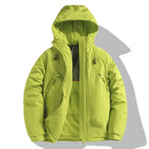 Threebooy Men's Winter Jacket Fashion Casual Thickened Warm Cotton Padded Coat Women Outdoor Snow Clothing Windproof Hooded Parka