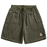 Threebooy Summer Sport Mesh Shorts Men Streetwear Vintage Double-layer Casual Short Harajuku Breathable Baggy Wide-leg Knee Length Pants
