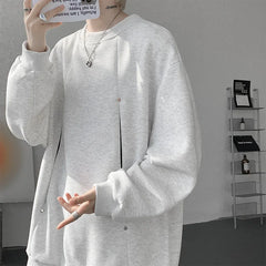 Threebooy Hoodie Mens Sweatshirt Fall Winter Loose Fit Crewneck Pullover Long Sleeve Casual Tops Outdoor Sportswear Streetwear Fashion