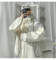 Threebooy Original Clothing Korean Popular Clothes for Men Harajuku Men's Coats Models 2024 Outerwear Spring Jackets Style