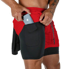 Threebooy Men's Multi-Pocket Shorts Fitness Sports Shorts Casual Beach Workout Lined Tight Shorts Daily Style
