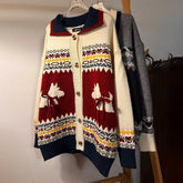 Threebooy Mens Sweater Puppy Dog Bow Collar Sweater Novel Design Streetwear Fashion Trend Youth Casual Long Sleeve Top Men'S Clothing