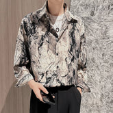 Threebooy Floral Print Casual Shirts For Men Clothing Vintage Man Shirt Long Sleeve 3XL-M 2023 New Arrivals camisas de hombre